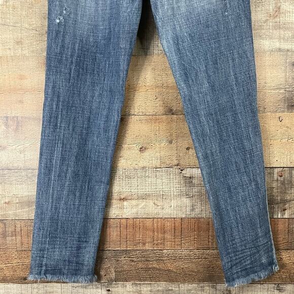 One Teaspoon Awesome Baggies Jeans Low Waist Relaxed Leg Blue Size 25 - Picture 10 of 12